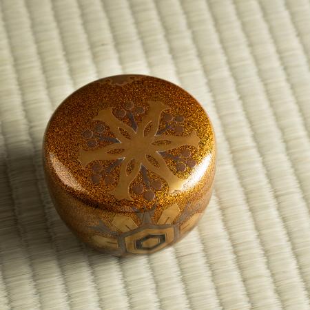 前端雅峯 一元斎好 雪輪平棗 