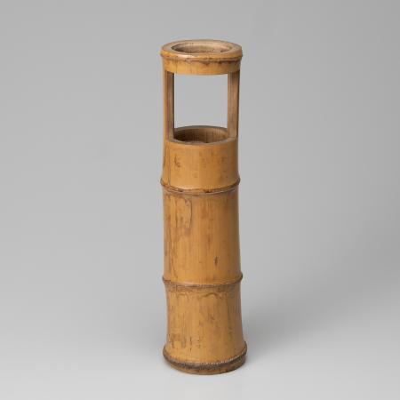 淡々斎 竹花入 銘「初霜」