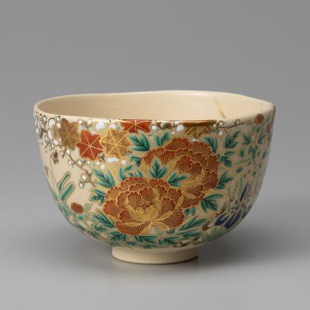 即全造 仁清写 草花茶碗 而妙斉書付