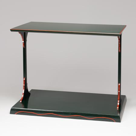 一閑作 爪紅台子 好 七つノ内 惺斉書付