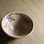 朝霧焼 茶碗 大谷句仏画 並に歌入り画像
