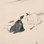 岡田為恭筆 曲水の図 七夕の図画像
