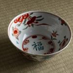 呉須赤絵 福の字鉢画像