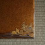 兎に鶏頭蒔絵 硯箱 画像