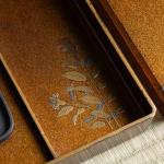 兎に鶏頭蒔絵 硯箱 画像