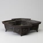 唐銅松皮菱 砂鉢 小堀宗慶書付画像