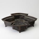 唐銅松皮菱 砂鉢 小堀宗慶書付画像