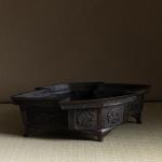 唐銅松皮菱 砂鉢 小堀宗慶書付画像