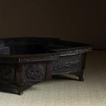 唐銅松皮菱 砂鉢 小堀宗慶書付画像