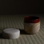 奥村土牛 宗達図写鶴棗 共箱画像