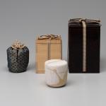 奥村土牛 宗達図写鶴棗 共箱画像