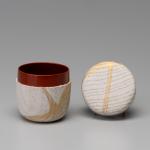 奥村土牛 宗達図写鶴棗 共箱画像