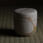 奥村土牛 宗達図写鶴棗 共箱画像